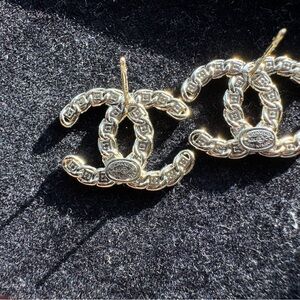 Vintage double c earrings